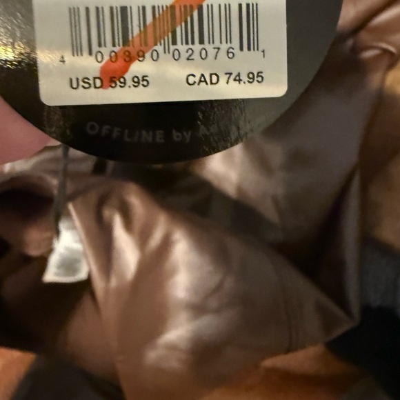 Offline by aerie real luxe faux leather brown leggings NWT size small - Picture 3 of 4